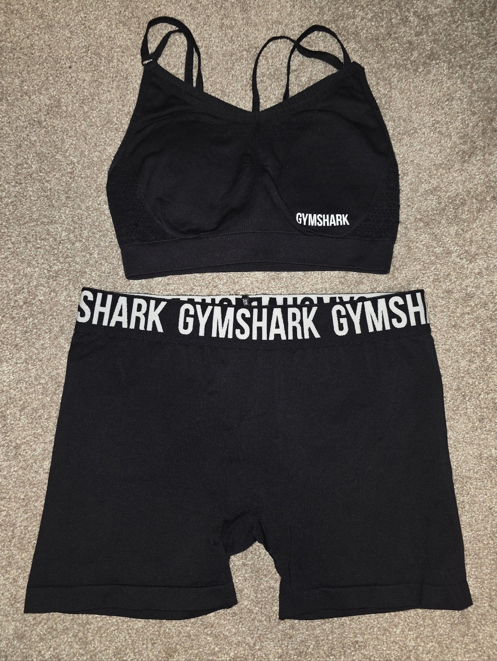 Gymshark sports bra and shorts set